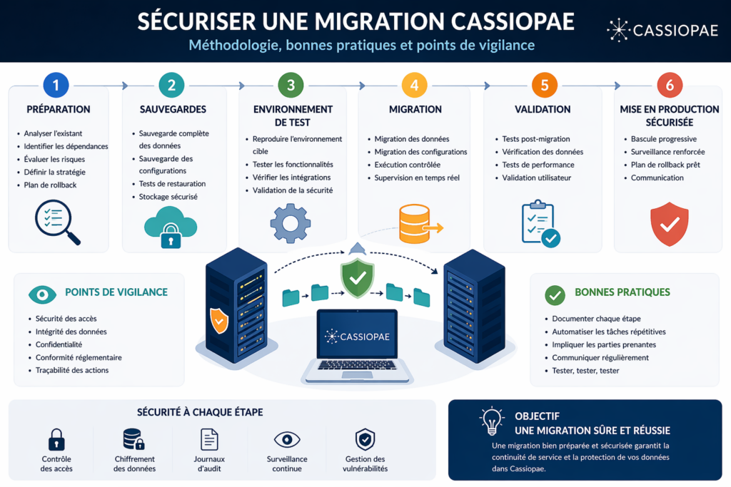 sécuriser une migration Cassiopae : 6 étapes
