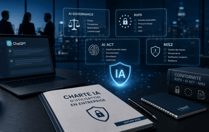 Charte IA entreprise 2026 gouvernance ChatGPT, conformité RGPD et sécurité des usages IA en entreprise