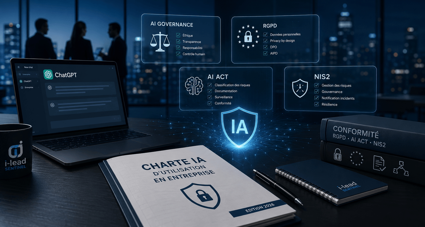 Charte IA entreprise 2026 gouvernance ChatGPT, conformité RGPD et sécurité des usages IA en entreprise
